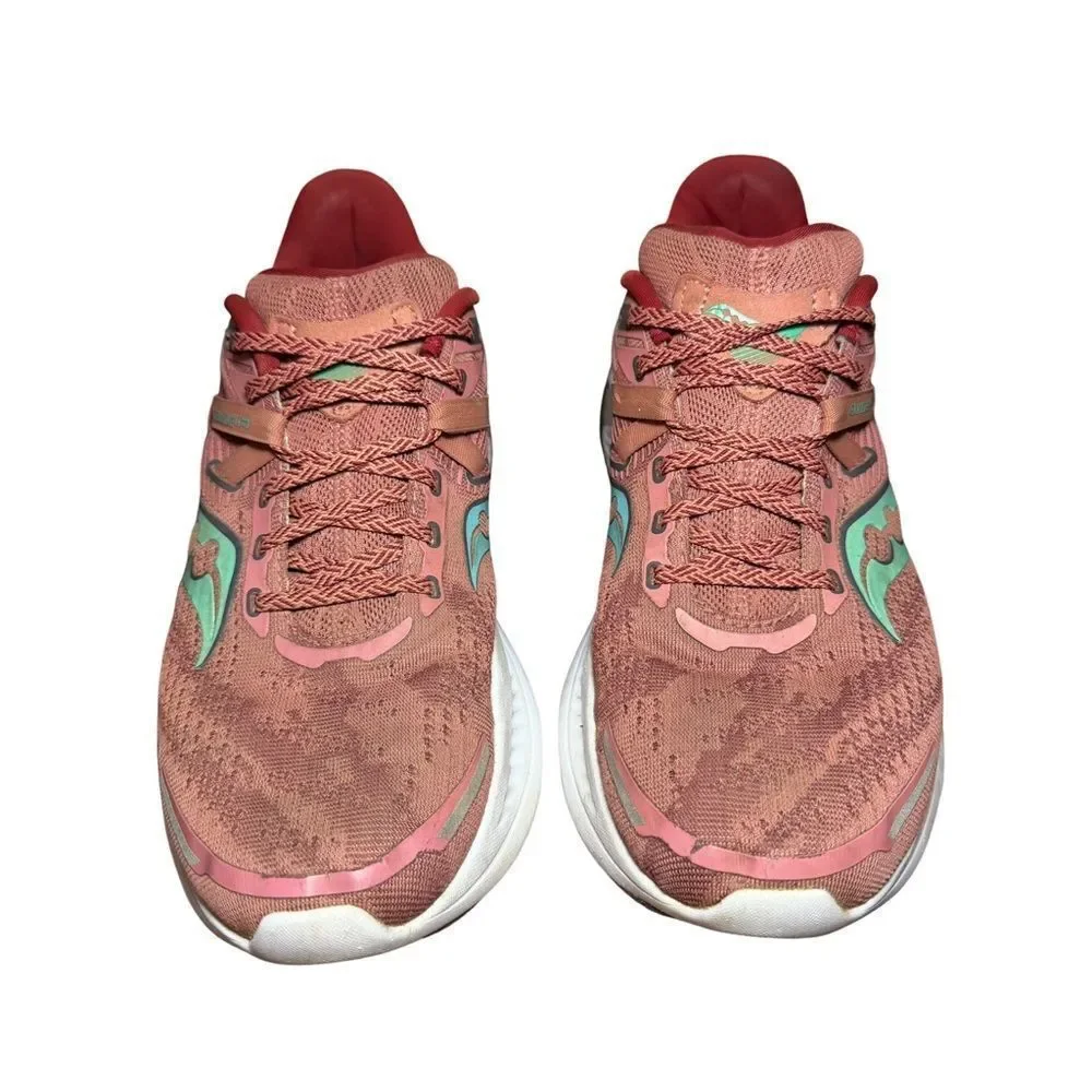 Saucony Guide Women's Athletic Shoes - Coral and Mint size 9.5